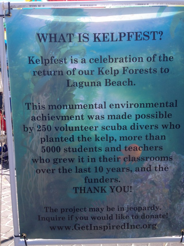Poster at Kelpfest 2014 explaining things.
