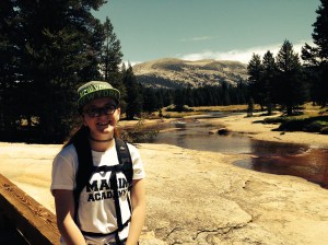 Easy to smile a lot when it's a beautiful day & you're in Yosemite's great Tuolumne Meadows.
