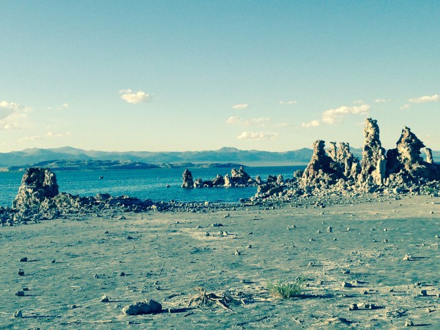 Exposed tufa towers at Mono Lake, CA