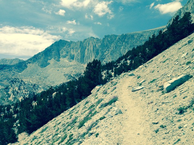 Typical scene on the switchback portion of the Mono Pass Trail