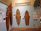 Surfboards and surfing in Maine?  Yes!  This exhibit covers tells it all.