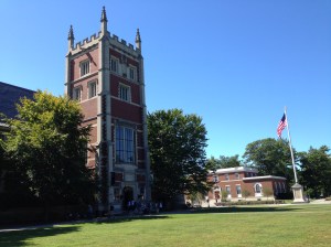 Bowdoin's campus showed really well - this building houses the Arctic Museum.