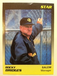 1989 - Manager of the Salem, Virginia Buccaneers, a Pittsburgh Pirate affiliate.
