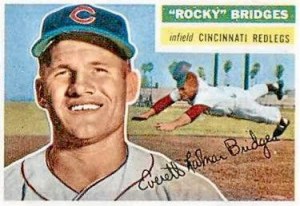 A card I wish I owned! Rocky with the Cincinnati Redlegs, circa 1953.