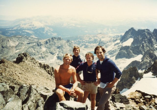 1985 - Mount Ritter, California. L-R: Bob, Les, Hank, Ron.